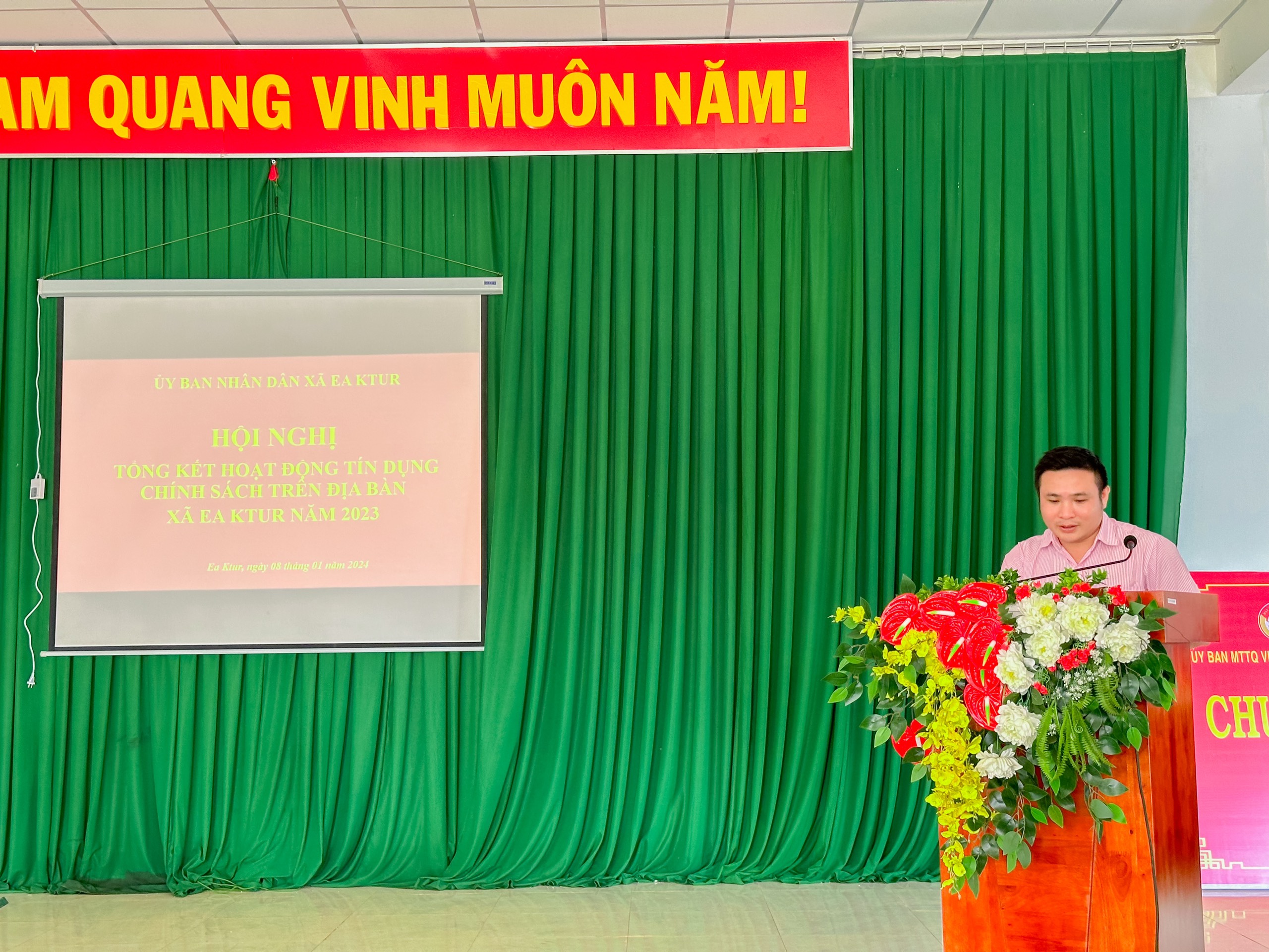 UBND XÃ EA KTUR TỔNG KẾT HOẠT ĐỘNG TÍN DỤNG CHÍNH SÁCH TRÊN ĐỊA BÀN XÃ NĂM 2023